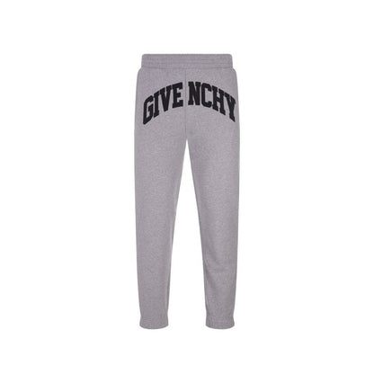 Givenchy Gray Cotton Slim Fit Logo Joggers