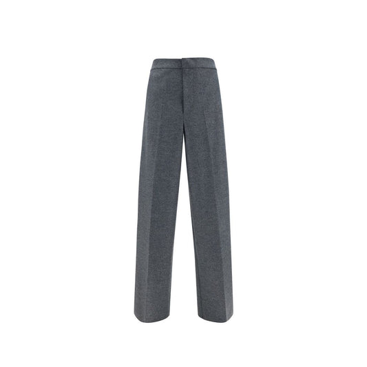 Jil Sander Gray Wool Casual Pants for Men