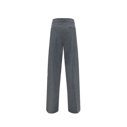 Jil Sander Gray Wool Casual Pants for Men