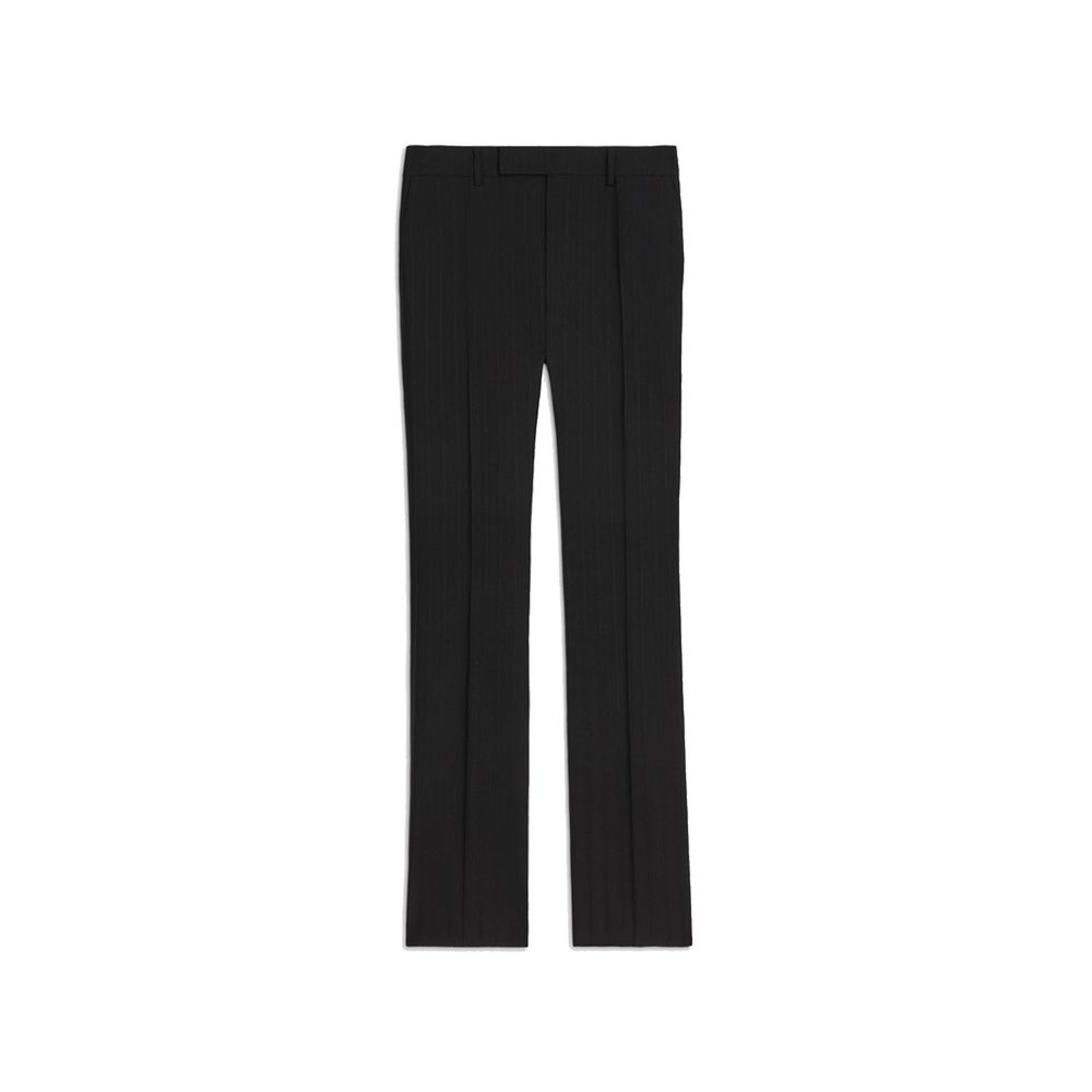 Celine Black Wool Flared Pants for Men