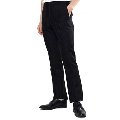Celine Black Wool Flared Pants for Men
