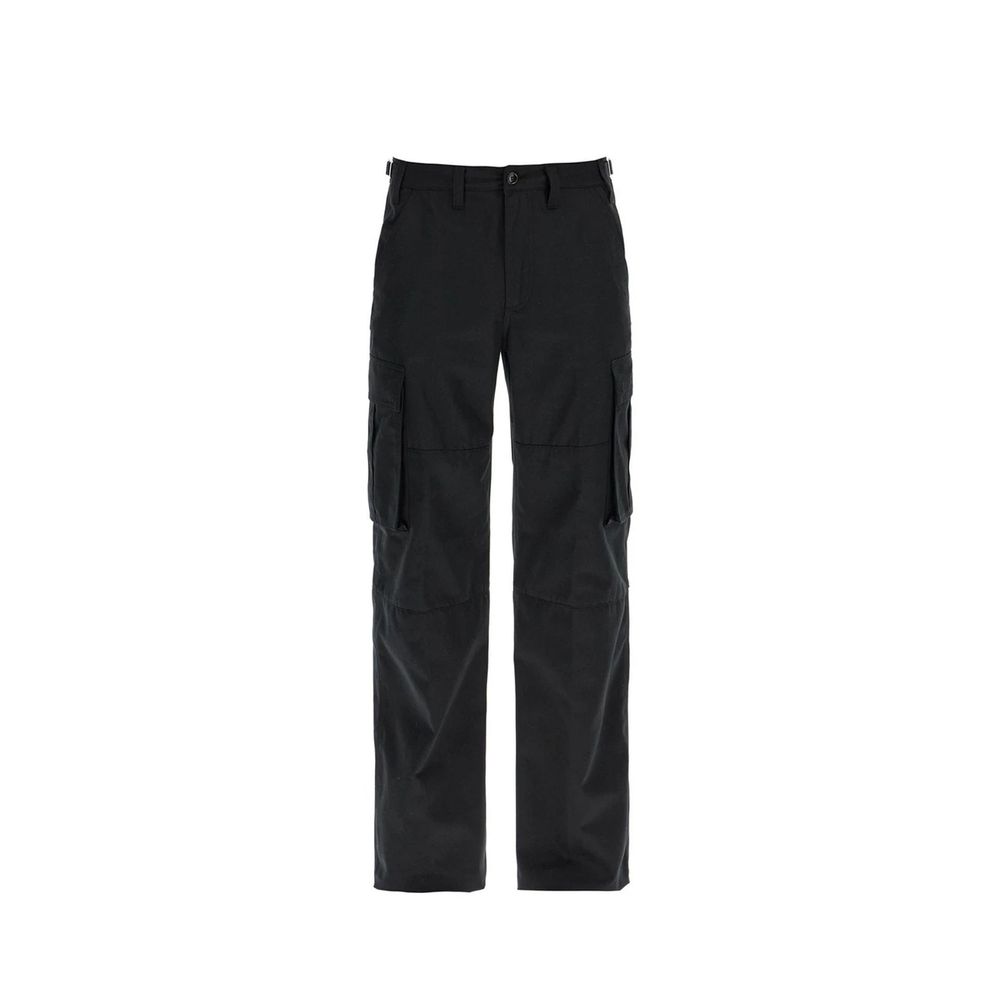 Celine Black Cotton Cargo Pants for Men