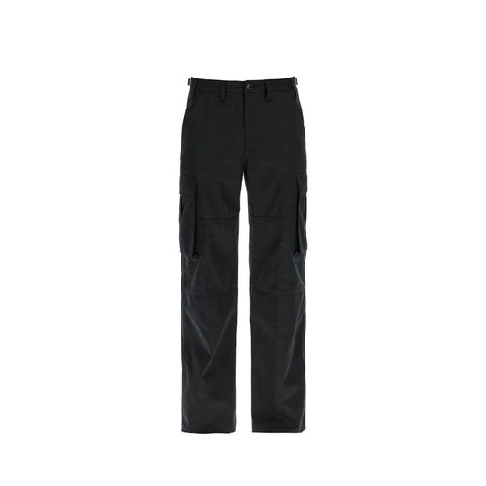 Celine Black Cotton Cargo Pants for Men