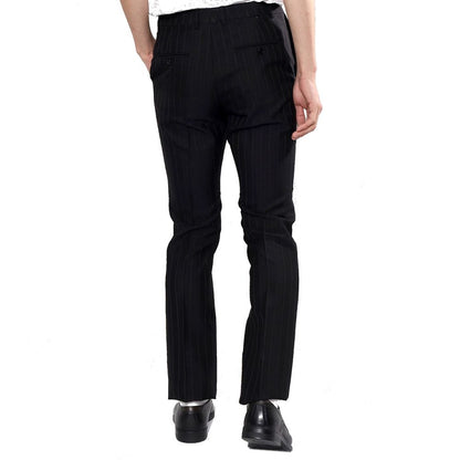Celine Black Wool Flared Pants for Men