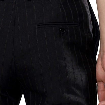 Celine Black Wool Flared Pants for Men