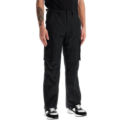 Celine Black Cotton Cargo Pants for Men