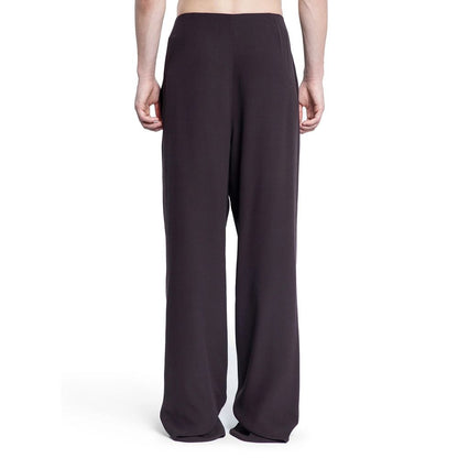 Saint Laurent Brown Silk Dress Pants