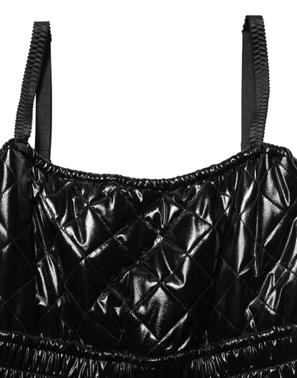 Dolce & Gabbana Black Vinyl Jumpsuit
