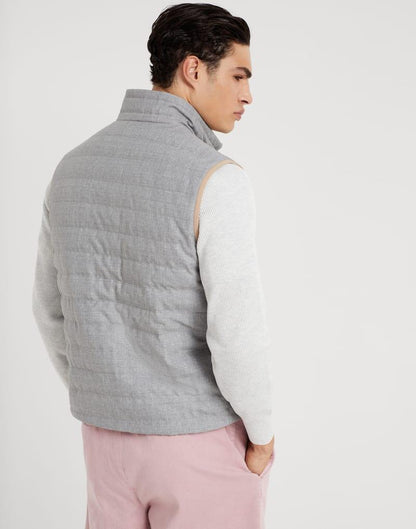 Brunello Cucinelli Multicolor Wool Sleeveless Jacket