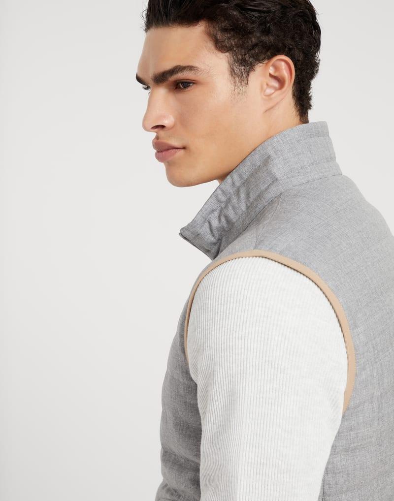 Brunello Cucinelli Multicolor Wool Sleeveless Jacket
