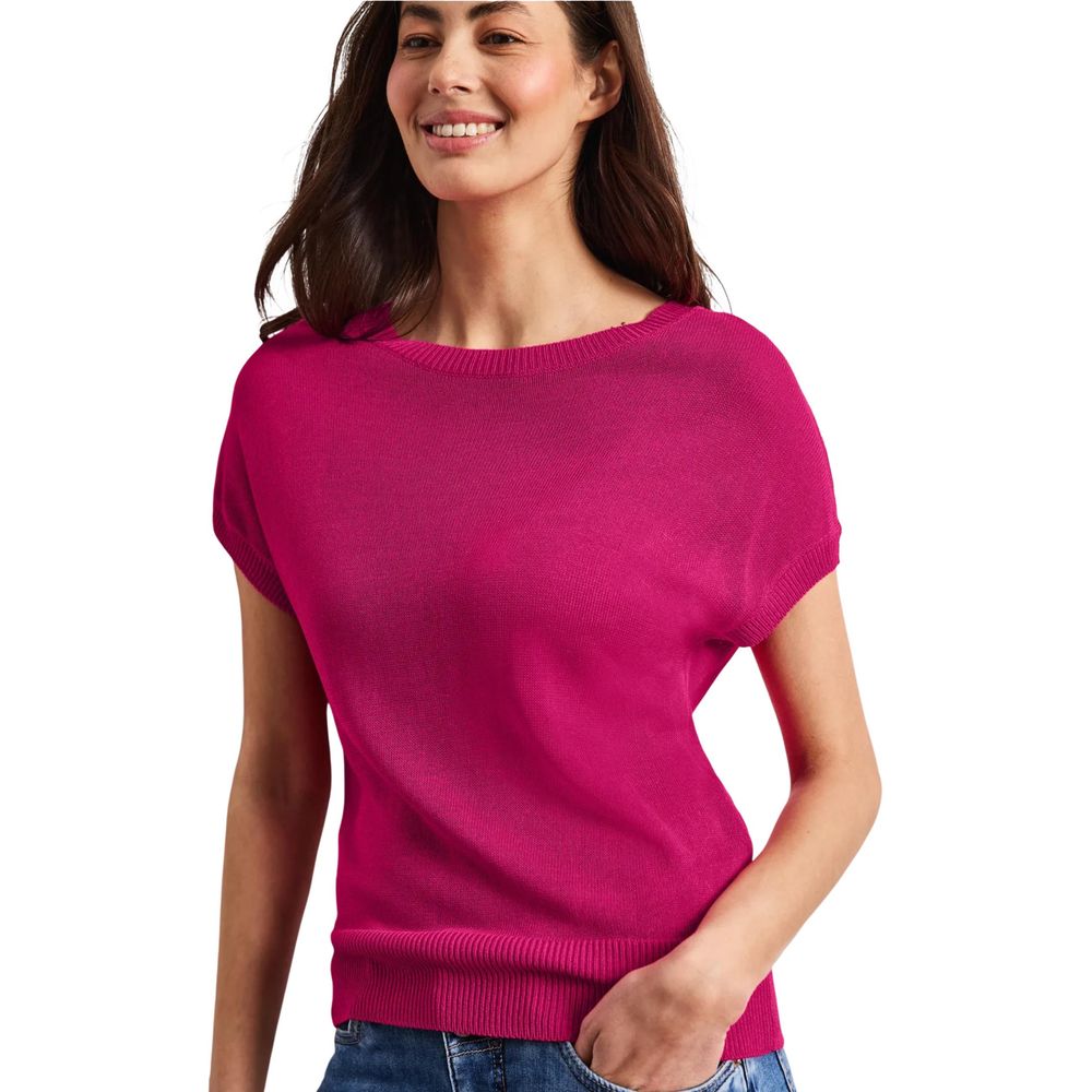 Street One Pink Viscose Sleeveless Sweater