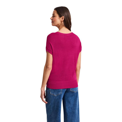 Street One Pink Viscose Sleeveless Sweater