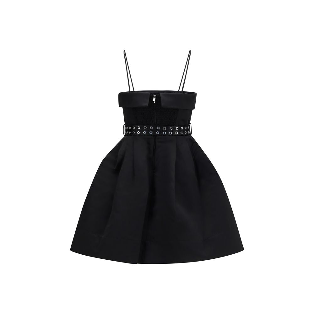 Ganni Black Mini Trapeze Dress