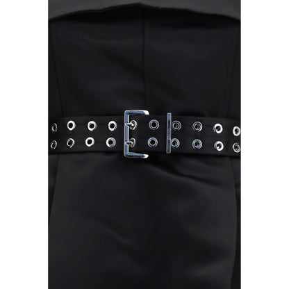 Ganni Black Mini Trapeze Dress