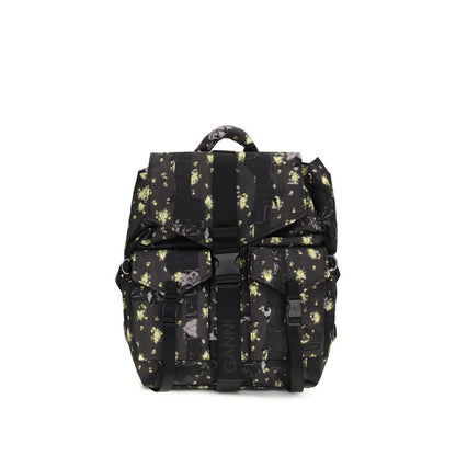 Ganni Multicolor Floral Re-tech Nylon Print Backpack