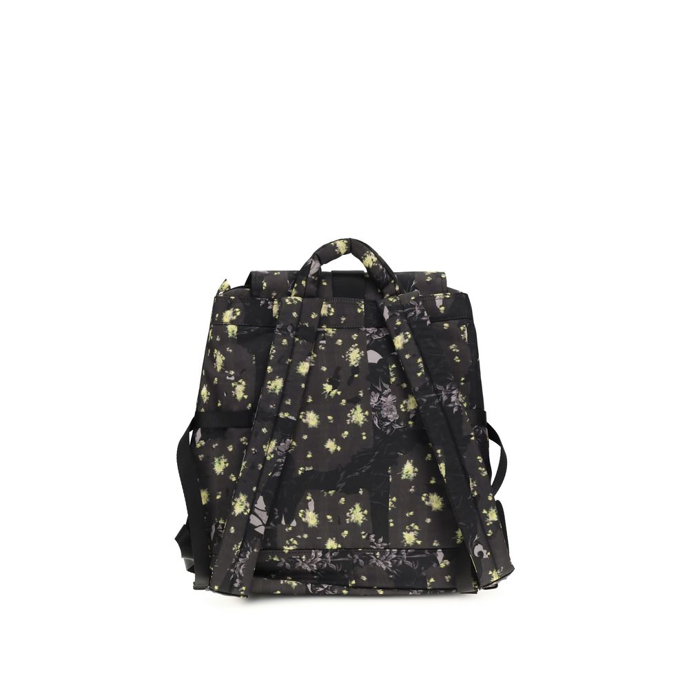 Ganni Multicolor Floral Re-tech Nylon Print Backpack
