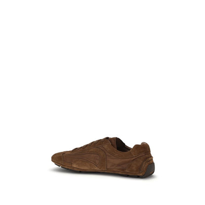 Prada Brown Montecarlo Re-Edition 2005 Leather Low Top Sneakers