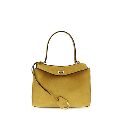 Balenciaga Beige Calf Leather Bos Taurus Shoulder Bag Small Rodeo Handbag