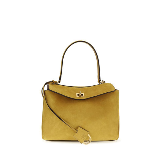 Balenciaga Beige Calf Leather Bos Taurus Shoulder Bag Small Rodeo Handbag
