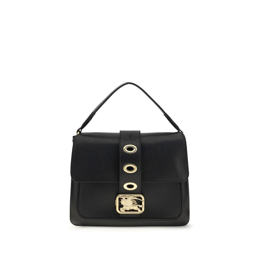 Burberry Black Lamb Leather Rider Shoulder Bag
