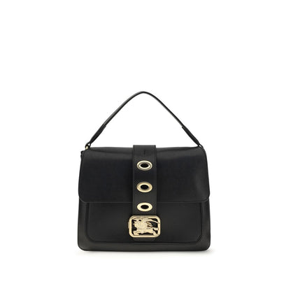 Burberry Black Lamb Leather Rider Shoulder Bag