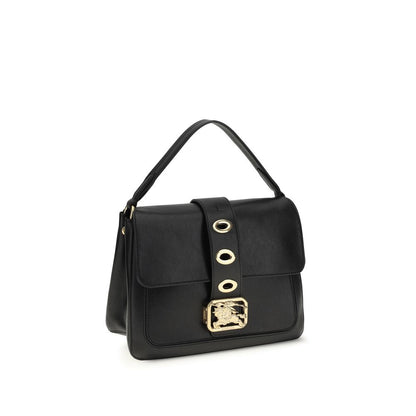 Burberry Black Lamb Leather Rider Shoulder Bag