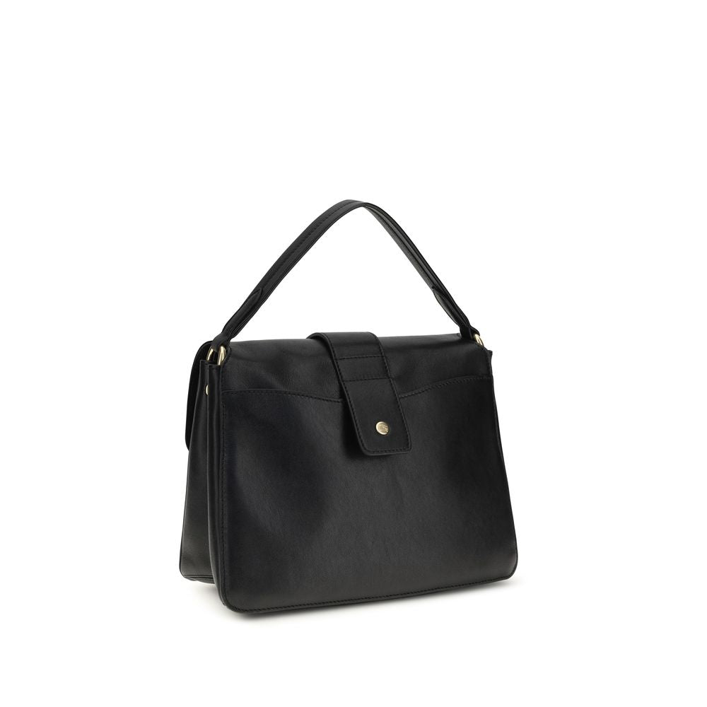 Burberry Black Lamb Leather Rider Shoulder Bag