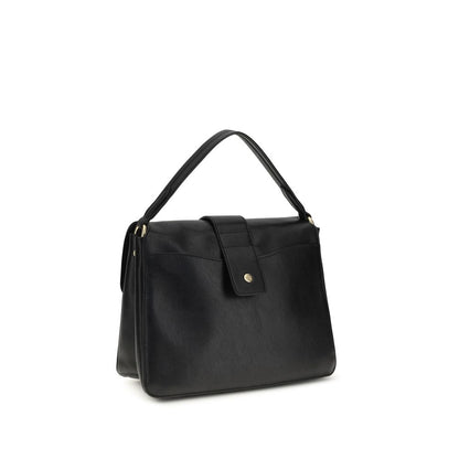 Burberry Black Lamb Leather Rider Shoulder Bag