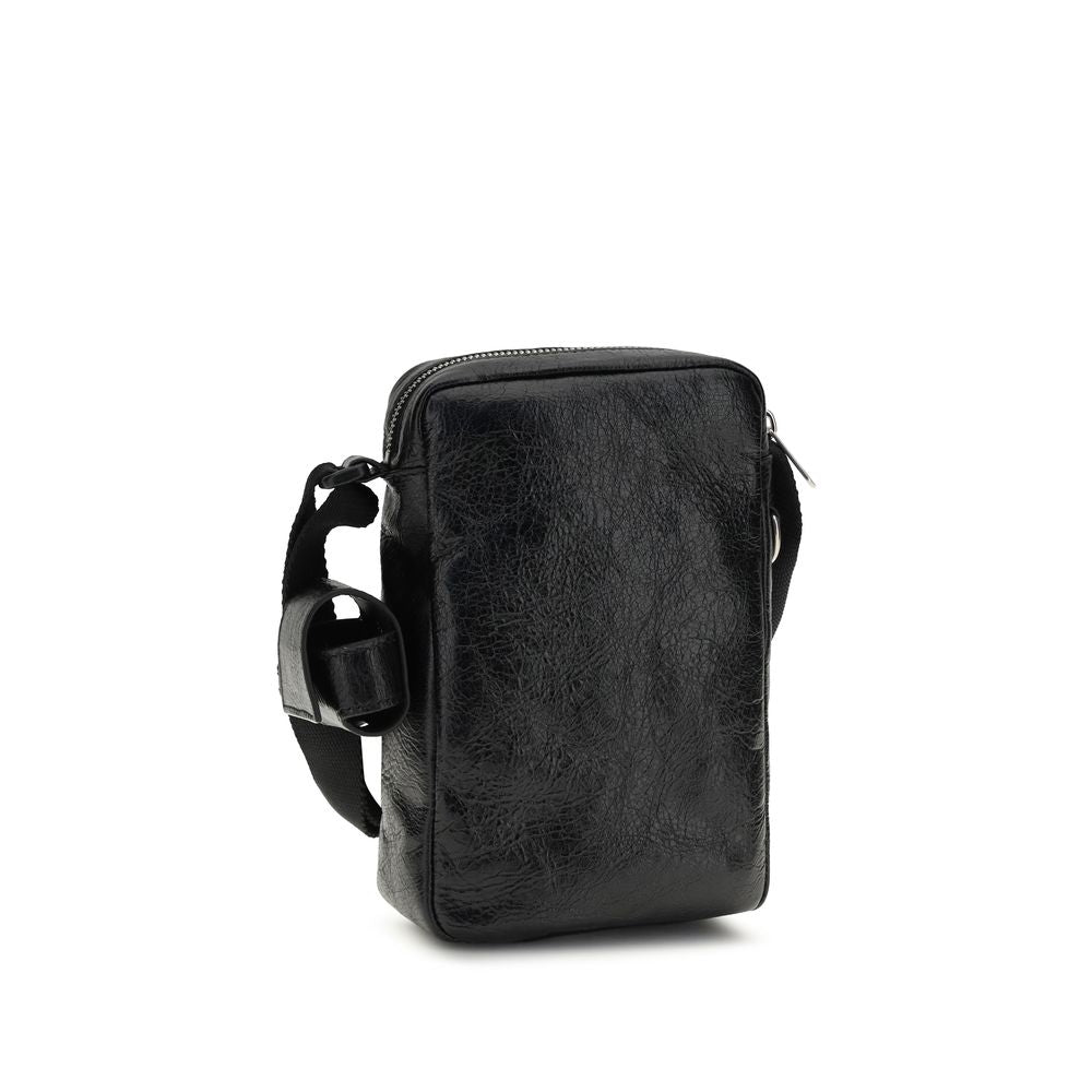 Balenciaga Black Lamb Ovis Aries Aries Superbusy Vertical Shoulder Bag