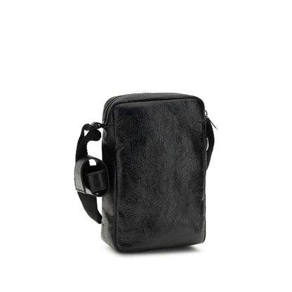 Balenciaga Black Lamb Ovis Aries Aries Superbusy Vertical Shoulder Bag