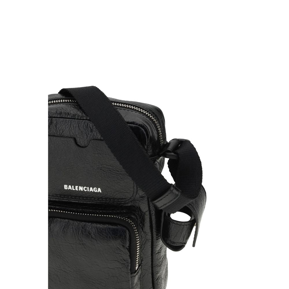 Balenciaga Black Lamb Ovis Aries Aries Superbusy Vertical Shoulder Bag