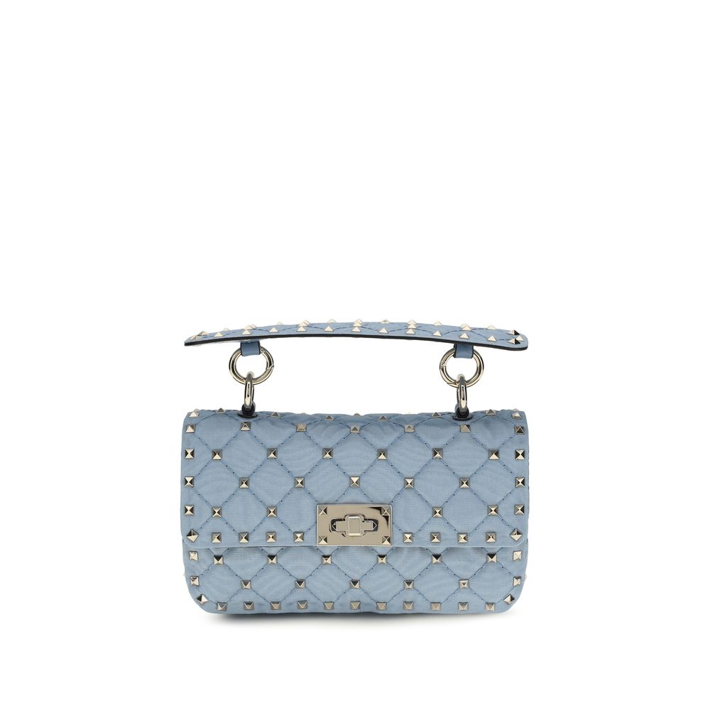 Valentino Garavani Blue Rockstud Spike Shoulder Bag