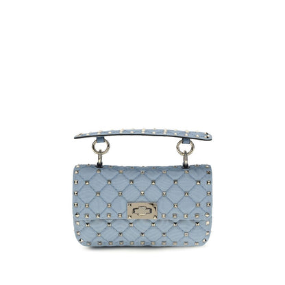 Valentino Garavani Blue Rockstud Spike Shoulder Bag