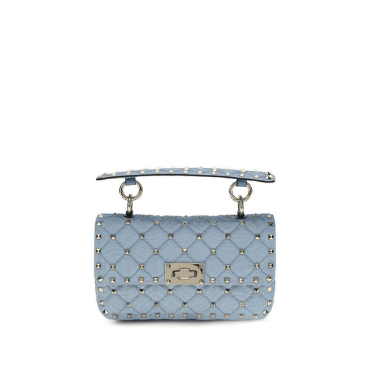 Valentino Garavani Blue Rockstud Spike Shoulder Bag