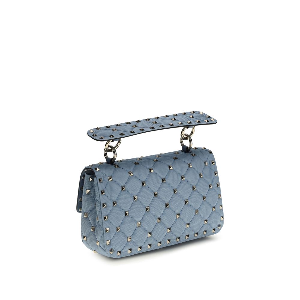 Valentino Garavani Blue Rockstud Spike Shoulder Bag
