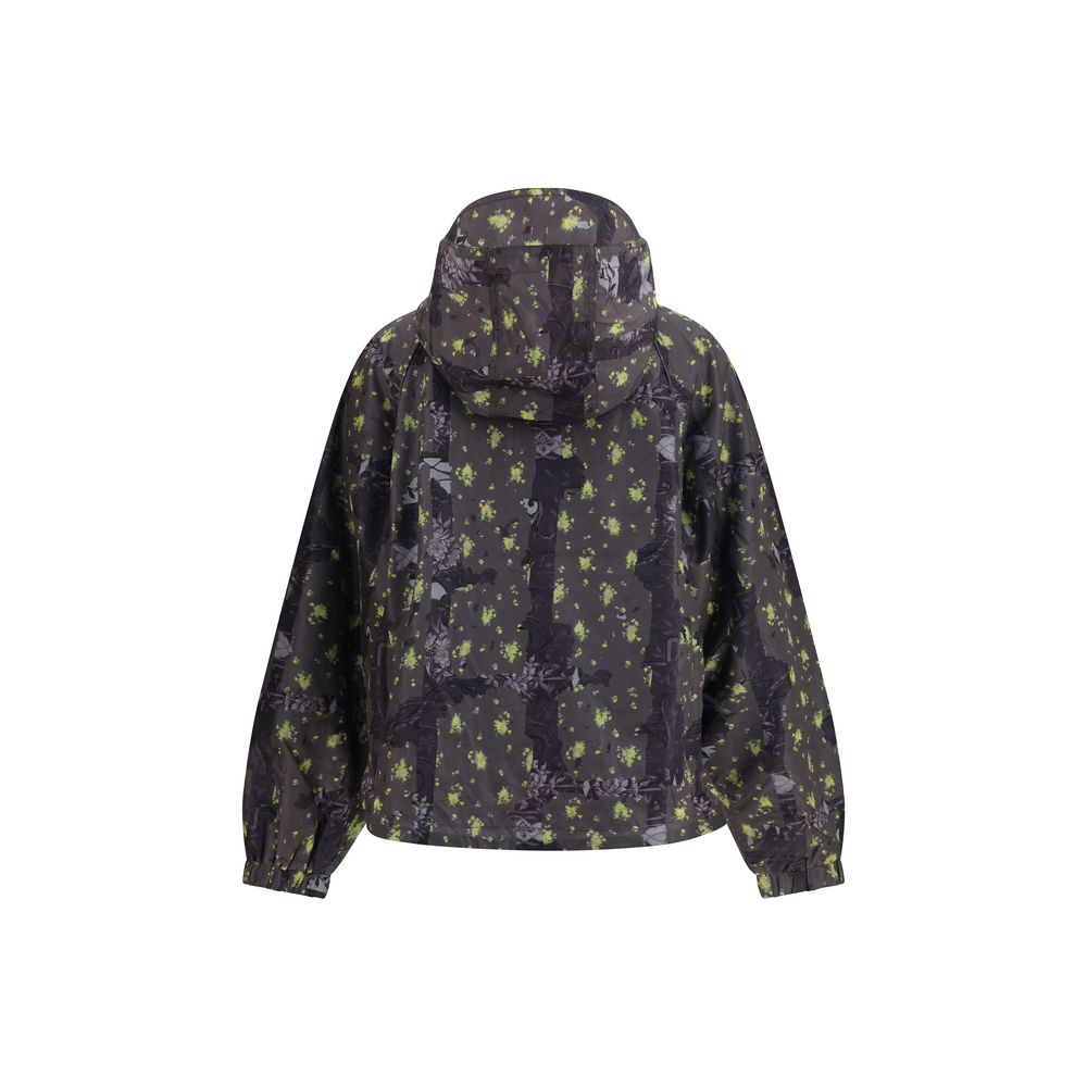 Ganni Floral Camo Hooded Shell Jacket