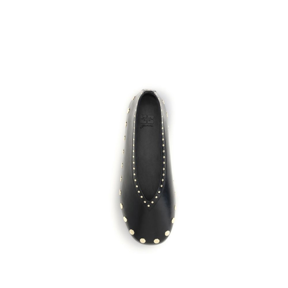 Ganni Black Jenny Ballerinas - Effortless Elegance