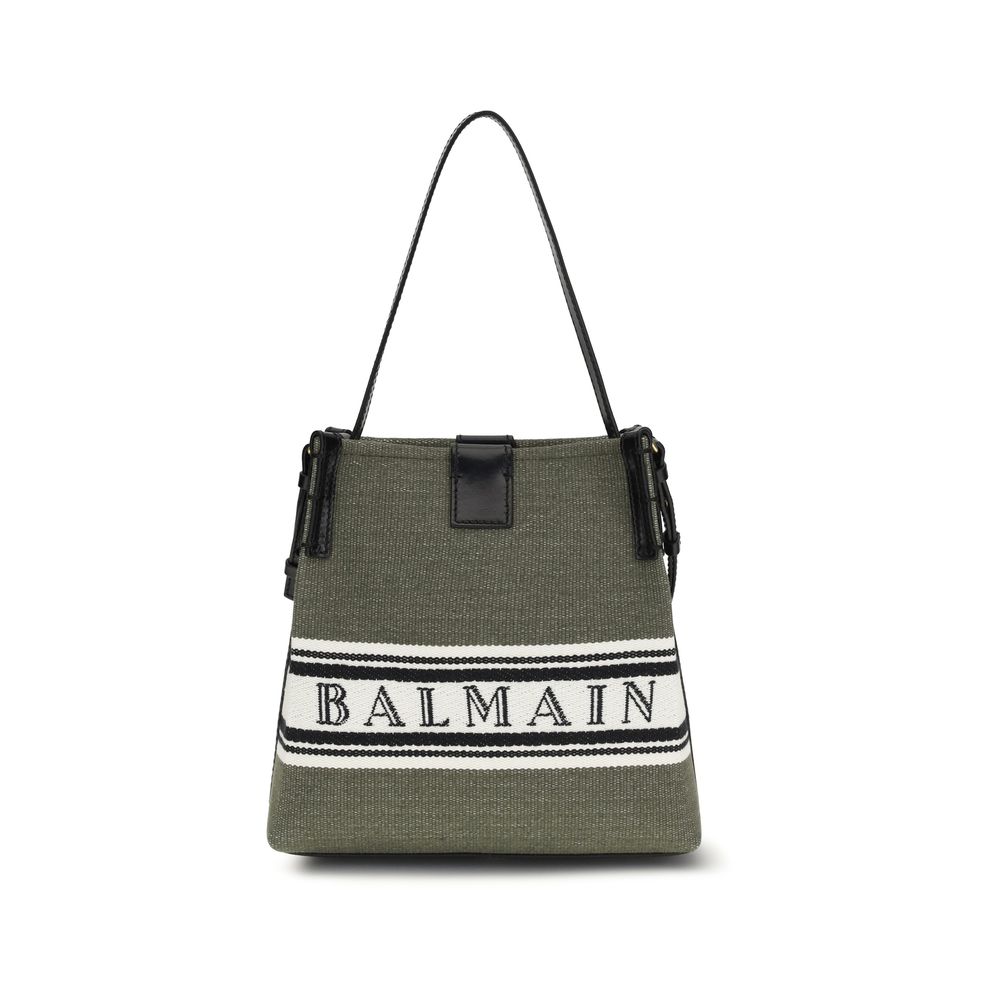 Balmain Bicolor Cotton Release Bucket Bag