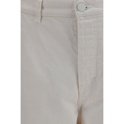 Ami Paris White Cotton Balloon Jeans