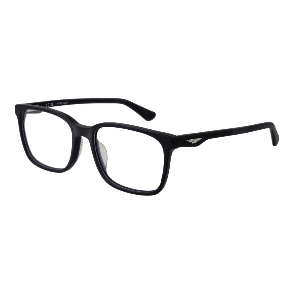 Police Men's Optical Glasses – Blue Full-Rim Frame, 55mm