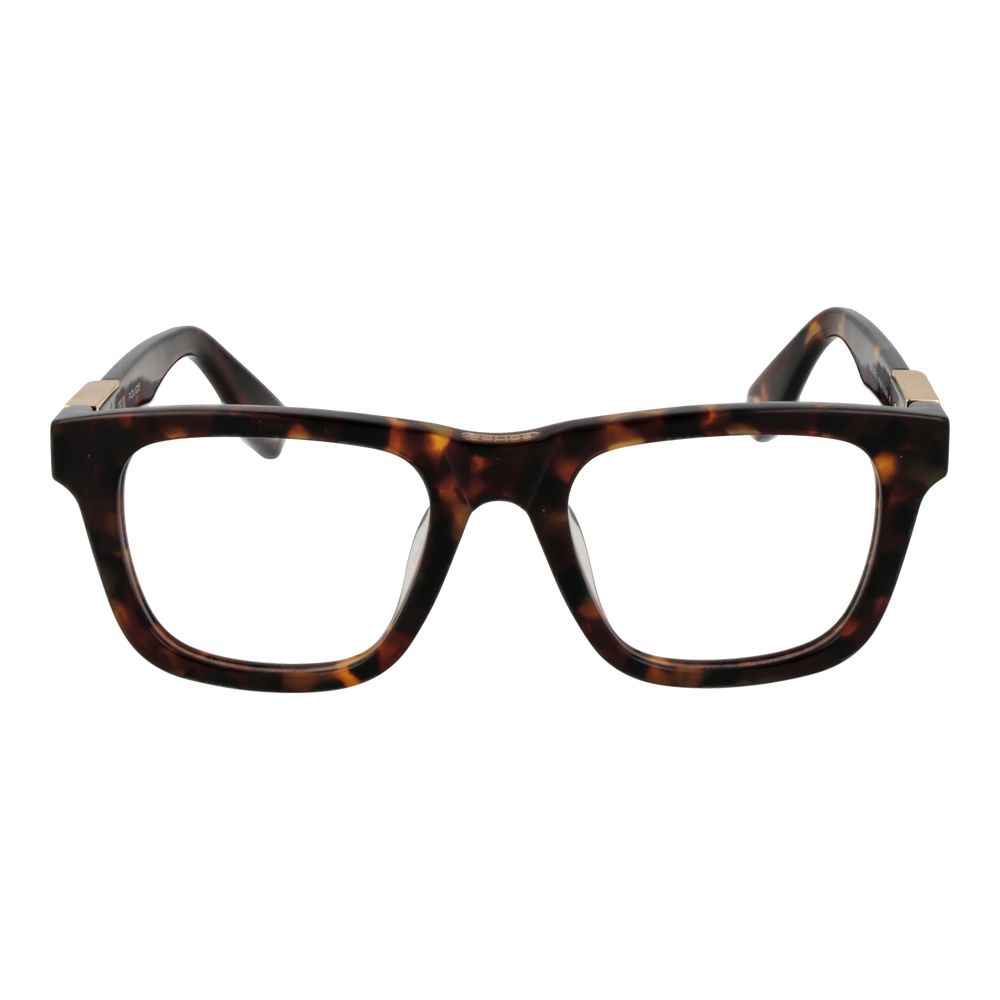 Police Men's Brown Demo Lens Optical Frames - Square Style