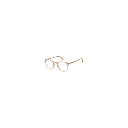 David Beckham Men's Optical Glasses – Beige Round Frame