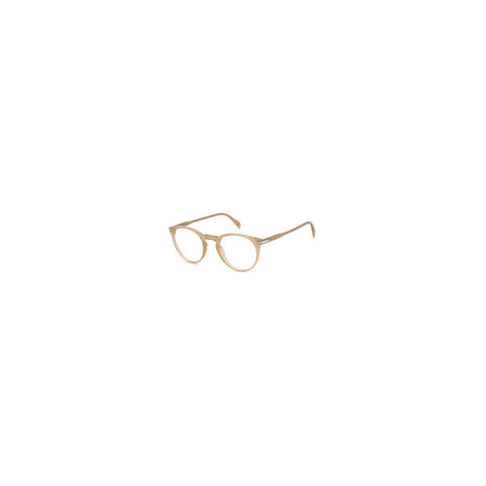 David Beckham Men's Optical Glasses – Beige Round Frame