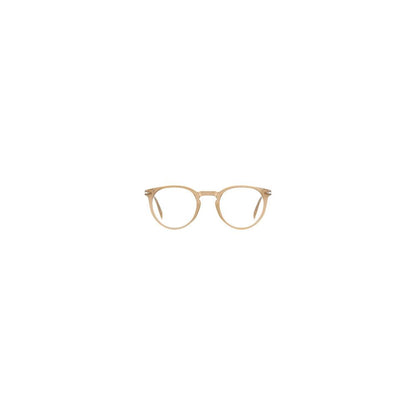 David Beckham Men's Optical Glasses – Beige Round Frame