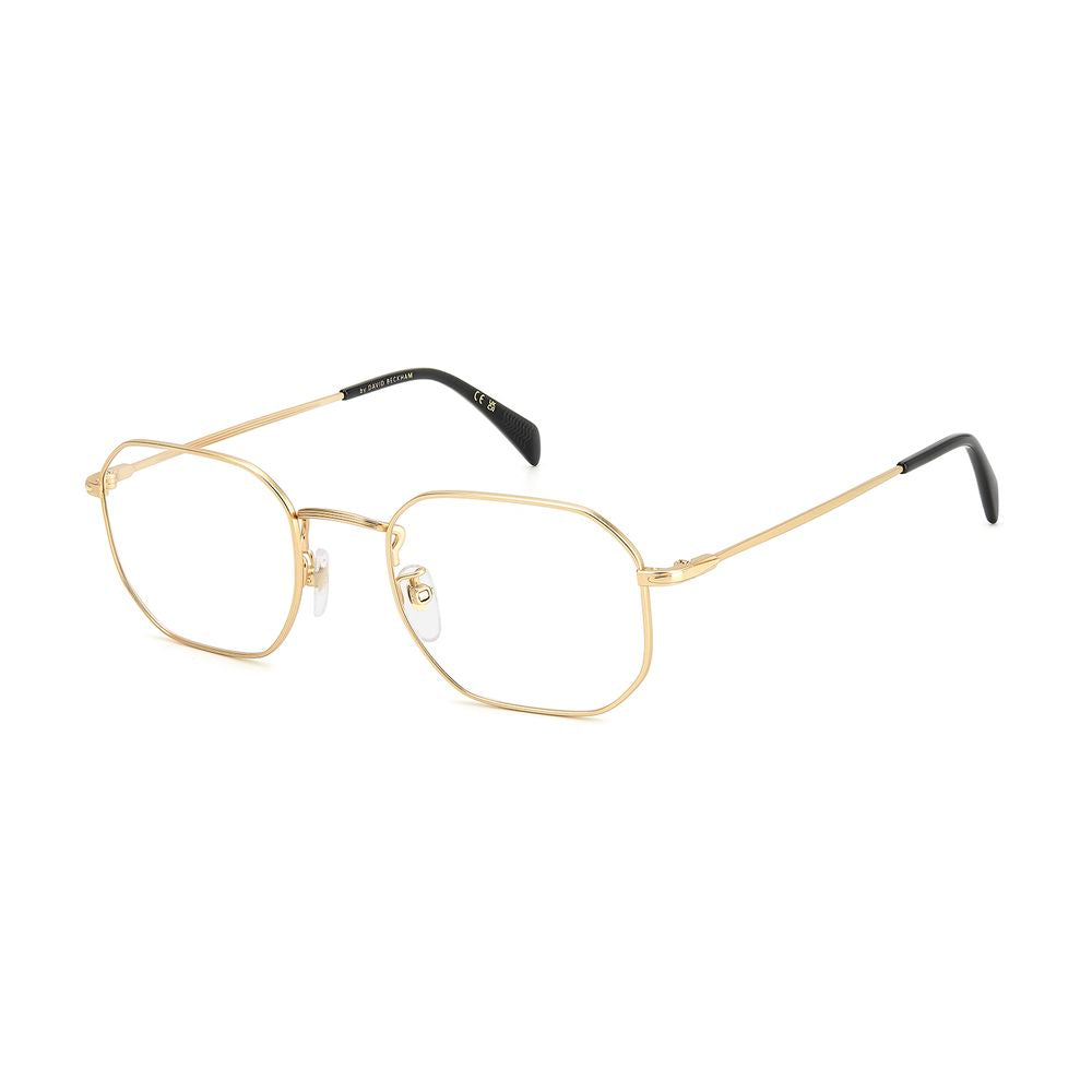 David Beckham Men's Gold Square Optical Glasses - Demo Lens Frames