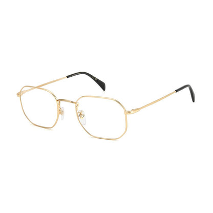 David Beckham Men's Gold Square Optical Glasses - Demo Lens Frames