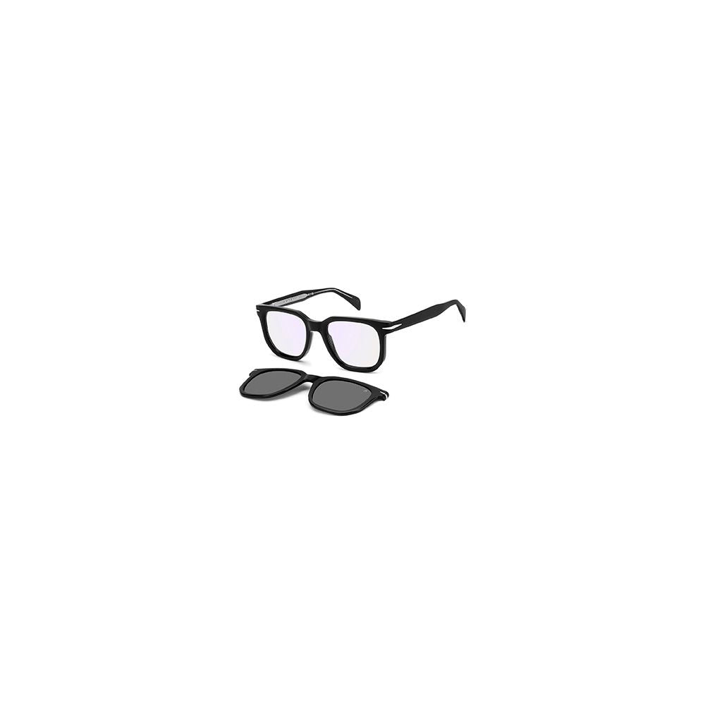 David Beckham Men's Black Acetate Glasses – Square Full-Rim Frames
