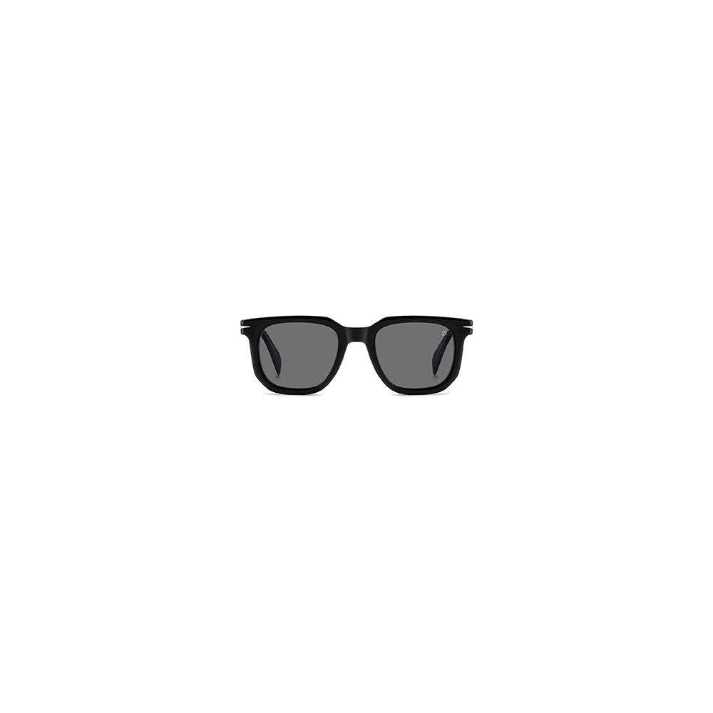 David Beckham Men's Black Acetate Glasses – Square Full-Rim Frames