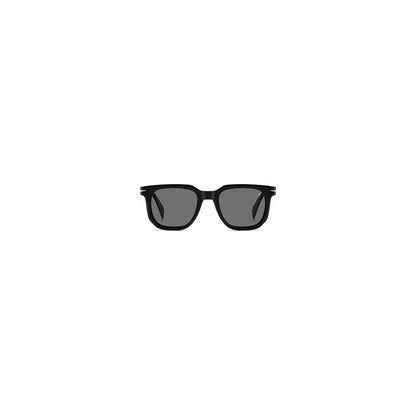 David Beckham Men's Black Acetate Glasses – Square Full-Rim Frames