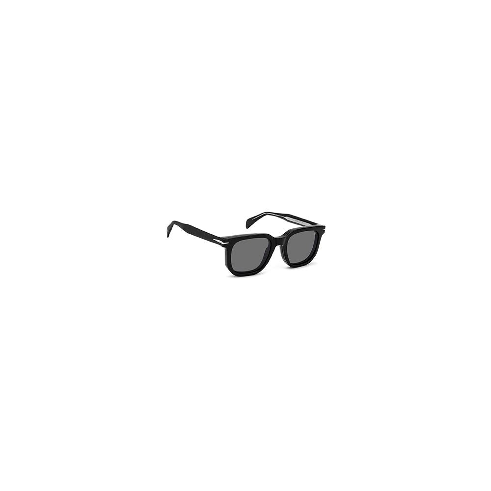 David Beckham Men's Black Acetate Glasses – Square Full-Rim Frames